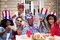 6 Pack 4th of July American Flag Top Hats – Patriotic Red White Blue Party Hats for Adults, Independence Day Memorial Day Parade Costume Accessories